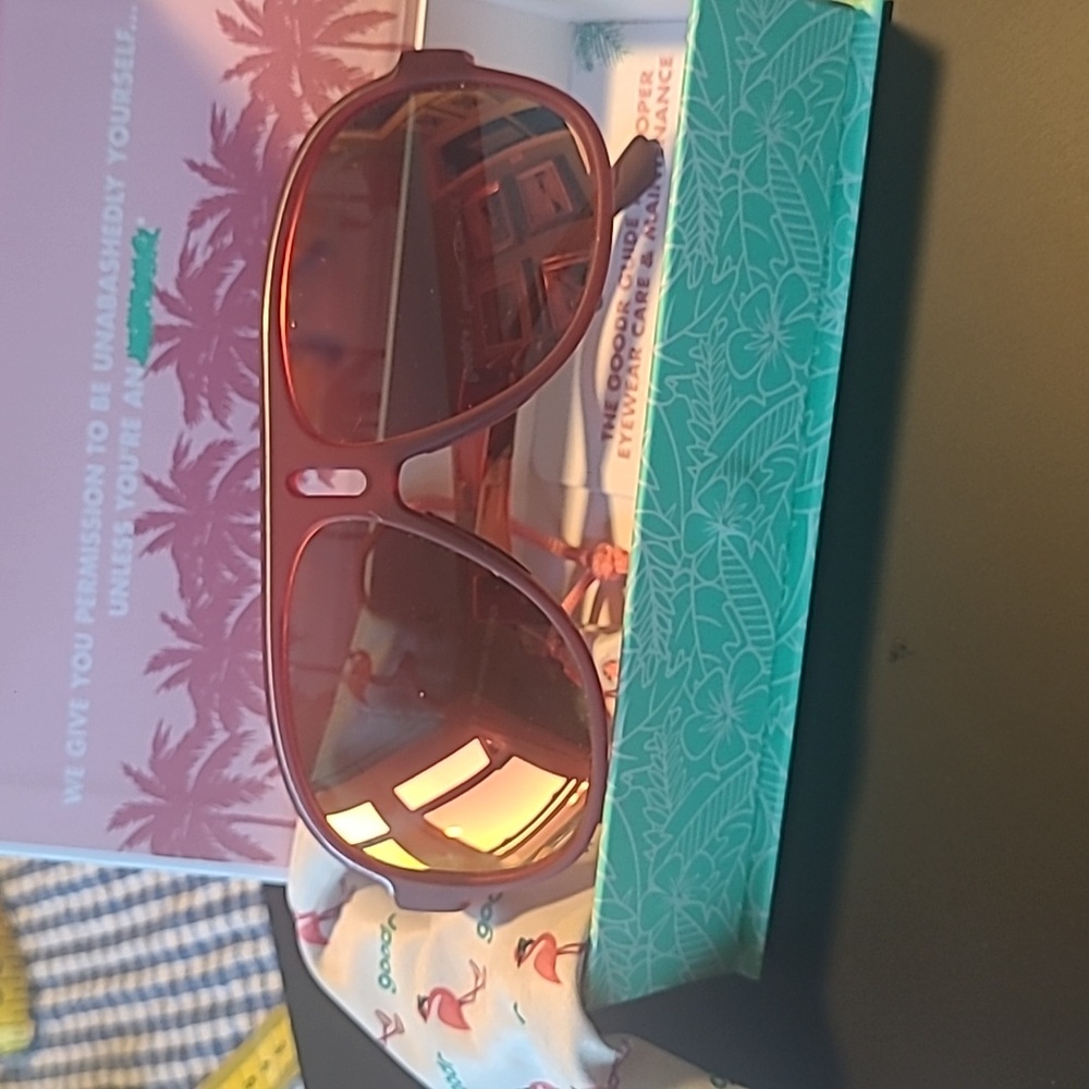 Goodr Mach G Aviator Sunglasses - burnished red.  Lance's Afternoon Uppers